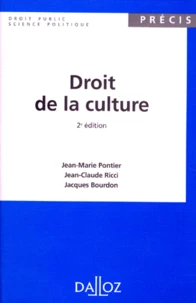 Droit De La Culture. 2eme Edition 1996