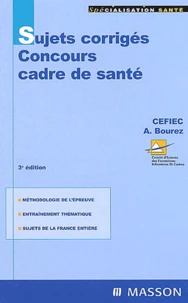 Sujets corrigés Concours cadre de santé