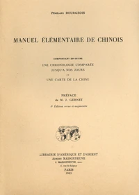 Manuel Elementaire De Chinois