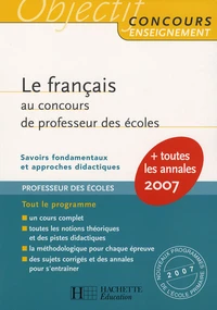 Le français au concours de professeur des écoles