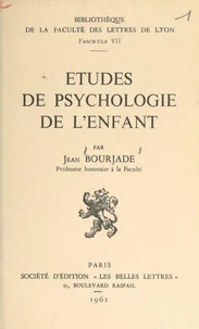 Études de psychologie de l'enfant