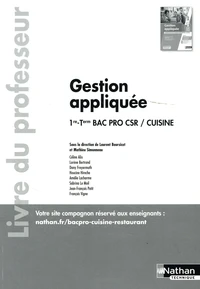 Gestion appliquée 1re-Term Bac Pro CSR/Cuisine