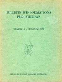 Bulletin d'informations proustiennes n° 2