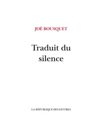 Traduit du silence