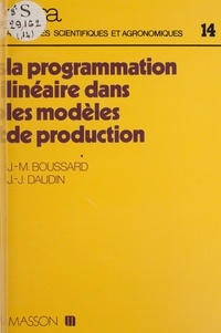  Boussard - La Programmation linéaire dans les modèles de production.