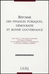 Réformes des finances publiques, démocratie et bonne gouvernance