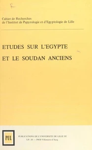 Cripel 1 : Études sur l'Égypte et le Soudan anciens