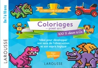Coloriages pixel art 100 % dinos & Co.