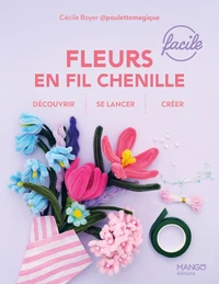 Fleurs en fil chenille