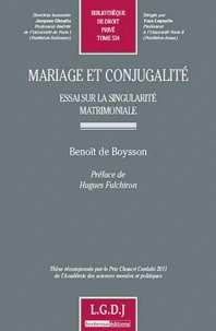Mariage et conjugalité