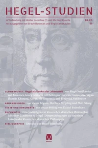 Hegel-Studien Band 58