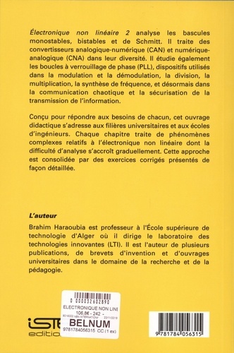 Electronique non linéaire 2. Bascules, CAN, CNA et PLL - Occasion