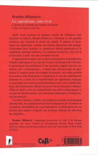 Le capitalisme, sans rival. L'avenir du système qui domine le monde