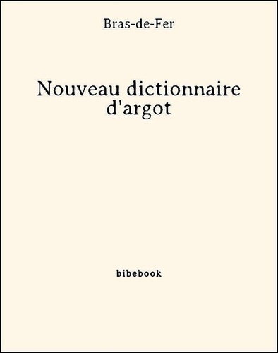 Nouveau dictionnaire d'argot