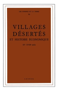 Villages désertés et histoire économique (XIe-XVIIIe siècle)