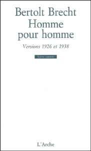Homme Pour Homme. Versions 1926 Et 1938