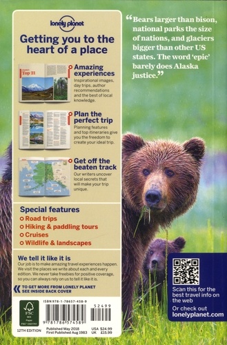 Alaska 12th edition -  avec 1 Plan détachable