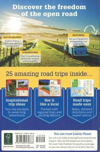 New Zealand's Best Trips. 25 amazing Road Trips 2nd edition -  avec 1 Plan détachable