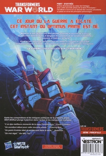 Transformers Tome 5 War World. Tome 1