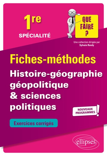 Spécialité Histoire-géographie, géopolitique & sciences politiques 1re