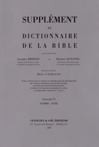Supplément au Dictionnaire de la Bible