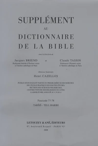 Supplément au Dictionnaire de la Bible