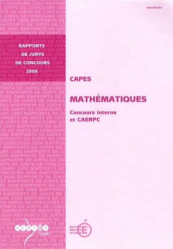 Brigitte Bajou - CAPES Mathématiques - Concours interne et CAERPC.