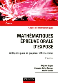 Mathématiques épreuve orale d'exposé