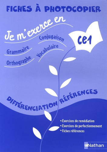 Brigitte Baudelot et Houria Delourme-Bentayeb - Je m'exerce différenciation références CE1 - Fiches à photocopier.