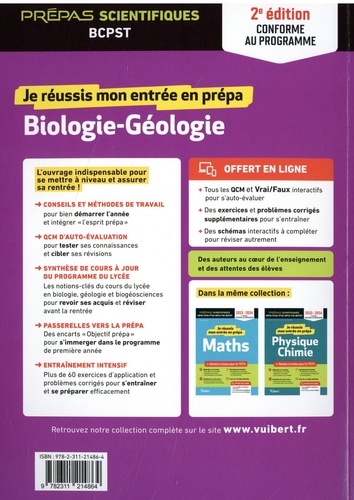 Je réussis mon entrée en prépa biologie-géologie. BCPST 2e édition