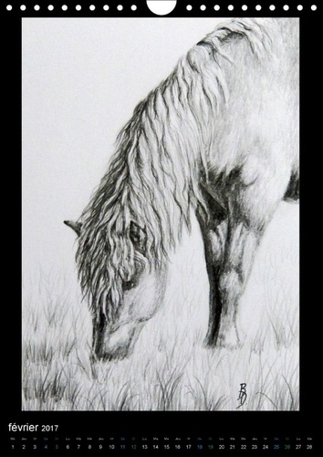 Peintures et dessins de chevaux (Calendrier mural 2017 DIN A4 vertical). Chevaux: peintures et dessins (Calendrier mensuel, 14 Pages )