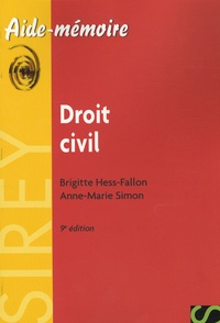 Brigitte Hess-Fallon - Droit civil - Edition 2007.