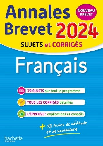 Français 3e. Sujets et corrigés  Edition 2024
