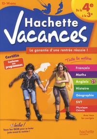 Brigitte Réauté et André Sarnette - Hachette vacances - De la 4e à la 3e (13-14 ans).