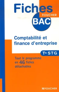 Comptabilité et finance d'entreprise Tle STG