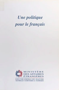 Une politique pour le français