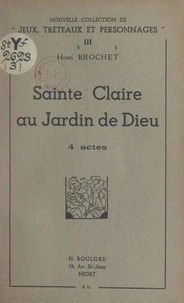 Sainte Claire au jardin de Dieu