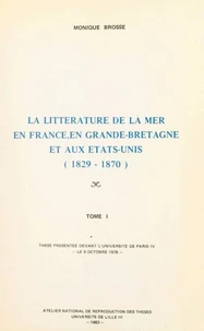 La littérature de la mer en France, en Grande-Bretagne et aux États-Unis (1829-1870) (1)