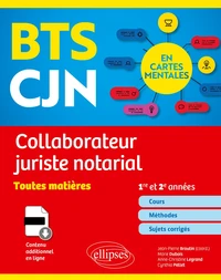BTS Collaborateur juriste notarial en cartes mentales