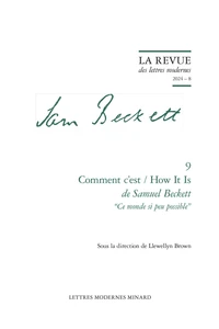 Comment c'est / How it is de Samuel Beckett