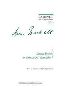 Samuel Beckett, un écrivain de l'abstraction ?