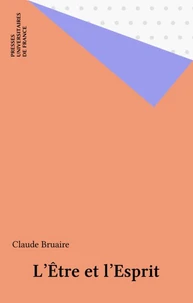L'être et l'esprit