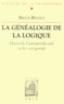 Bruce Bégout - La généalogie de la logique. - Husserl, l'antéprédicatif et le catégorial.