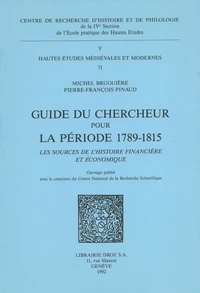Guide du chercheur pour la période 1789-1815