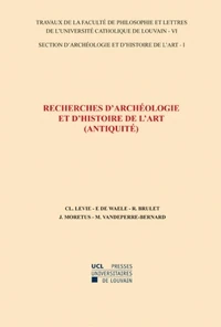 Recherches d'archéologie et d'histoire de l'art (Antiquité)