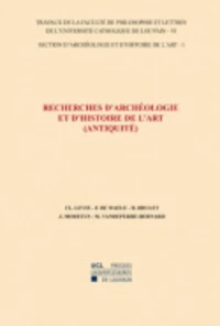 Recherches d'archéologie et dhistoire de lart (Antiquité)