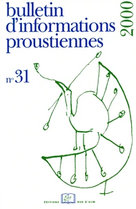 Bulletin d'informations proustiennes N° 31/2000