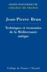 Techniques et économies de la Méditerranée antique