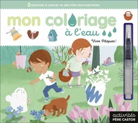 Mon coloriage à l'eau, Vive Pâques !