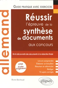 Allemand, réussir l'épreuve de la synthèse de documents aux concours